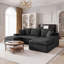 Canapé d'angle modulaire en forme de U de 235 cm (92,51 po), canapé à compression en chenille avec ressorts ensachés, canapé moderne à assise profonde pour salon, livré roulé et sans assemblage-513539448-513539451-513539452
