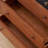 Nut-brown+Black Solid Wood Accent Cabinet