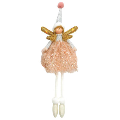 Ange assis rose 18 po 18 po