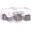 Vidaxl Garden Sofa Set Black, Cream White