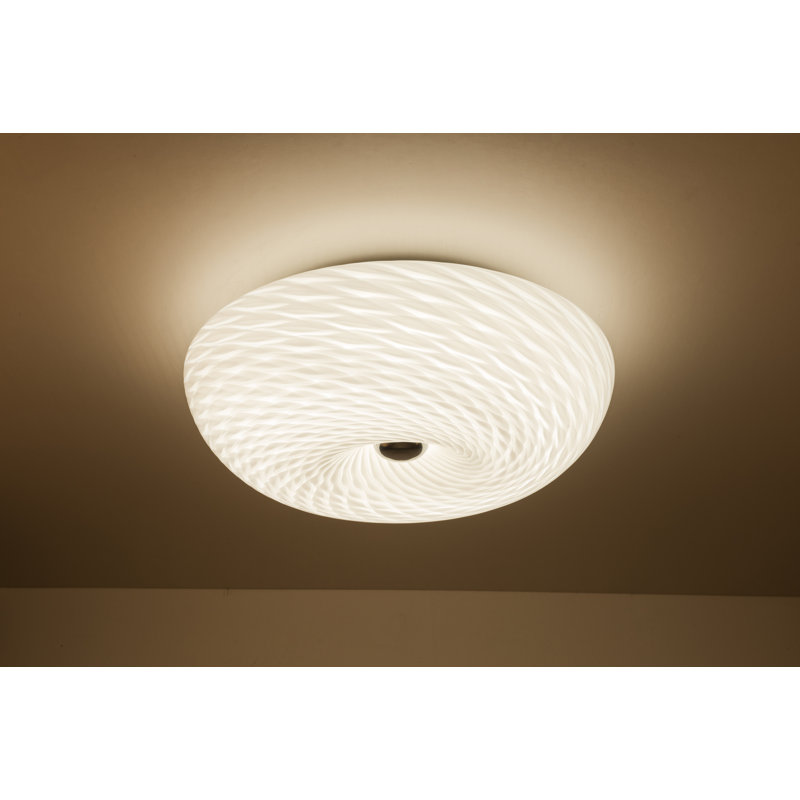 Karine Glass LED Flush Mount, 11cm H x 33cm W x 33cm D