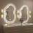 Aevar Asymmetrical LED Lighted Wall Mirror-111993113