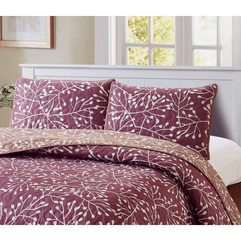 Ensemble de surfaces réversibles Bettrys, Courtepointe simple et 1 taie décorative