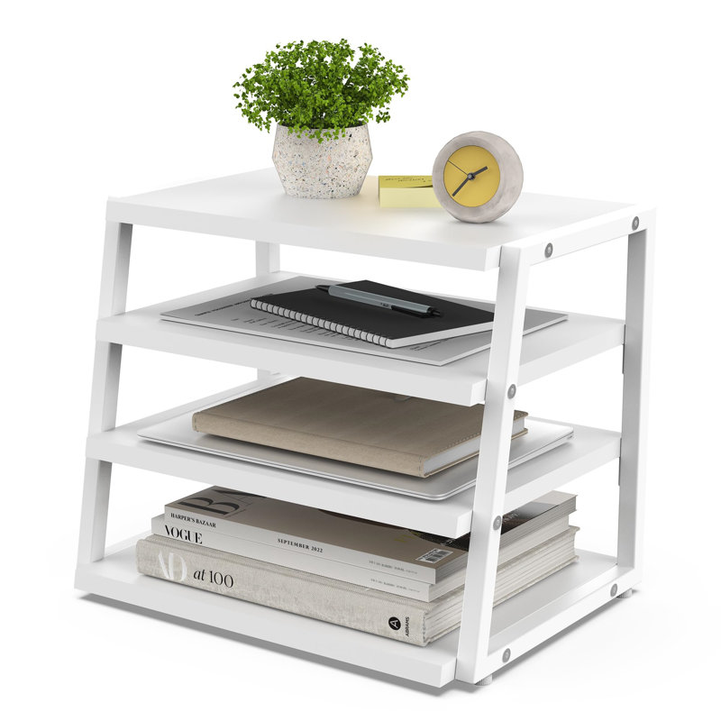 Riti Manufactured Wood Desk Organiser, White