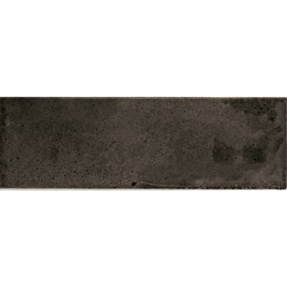 Antiek 3" x 8" Ceramic Subway Tile, Black