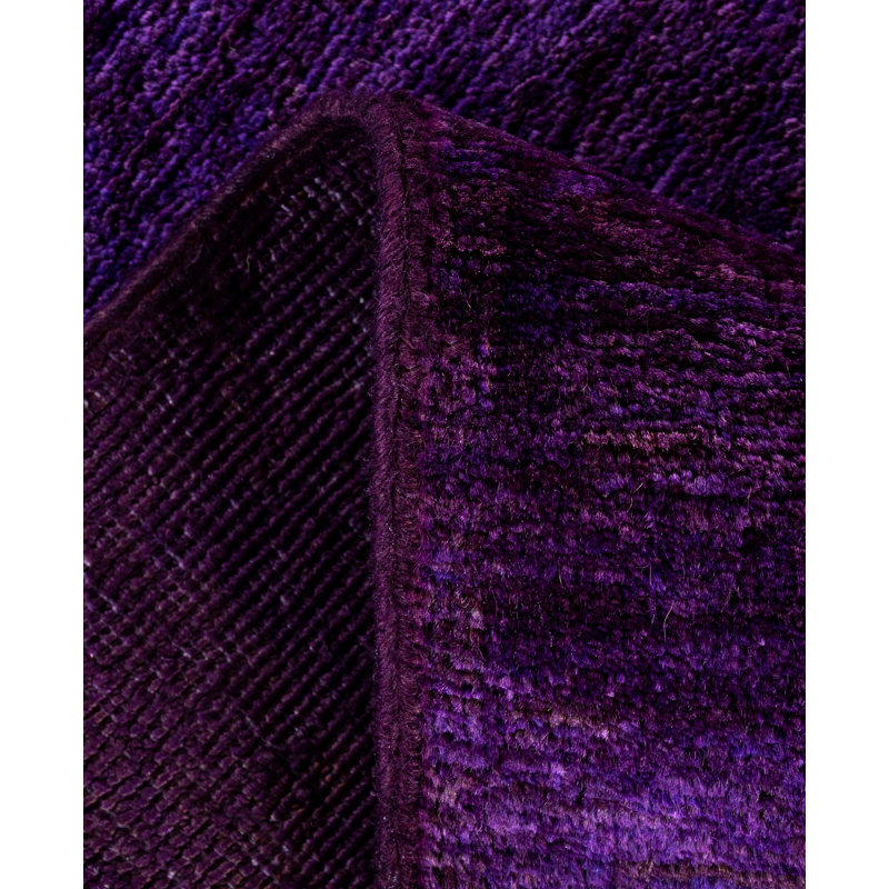Overdyed One-of-a-Kind 6' 1" X 9' 1" Hand Knotted Area Rug