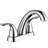 2 Bathroom Faucet, Finish, 5.45" Mid Arc Spout, Abs, , Deck Mounted With Plate Sink 2 Handles, Ceramic Cartridge, Mount, Stain-121597182