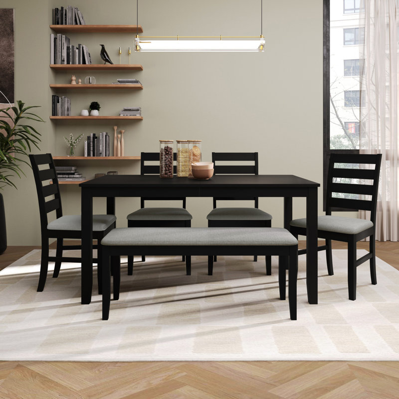 Ouray Dining Set, Black