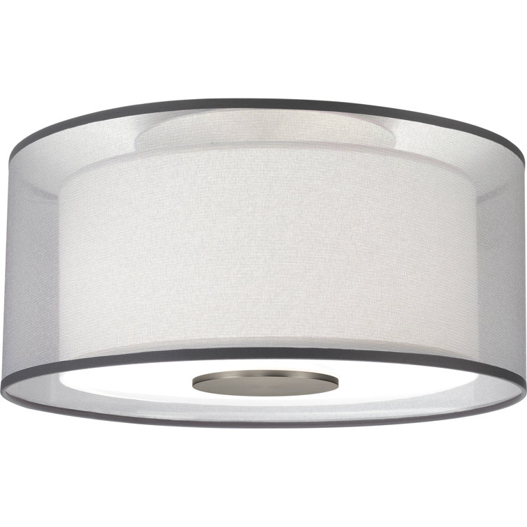 SRKASHLTENI Collection Stainless Steel Flushmount Light - Unique Multi-Layered Shades, Maximum 100W, E26 Socket, Contemporary Design, Ideal For Stylish Interiors