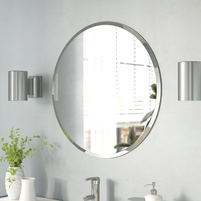 Argent Flat Wall Mirror