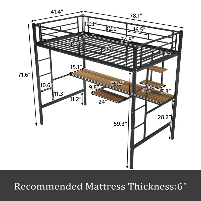 Donati Kids Twin Loft Bed