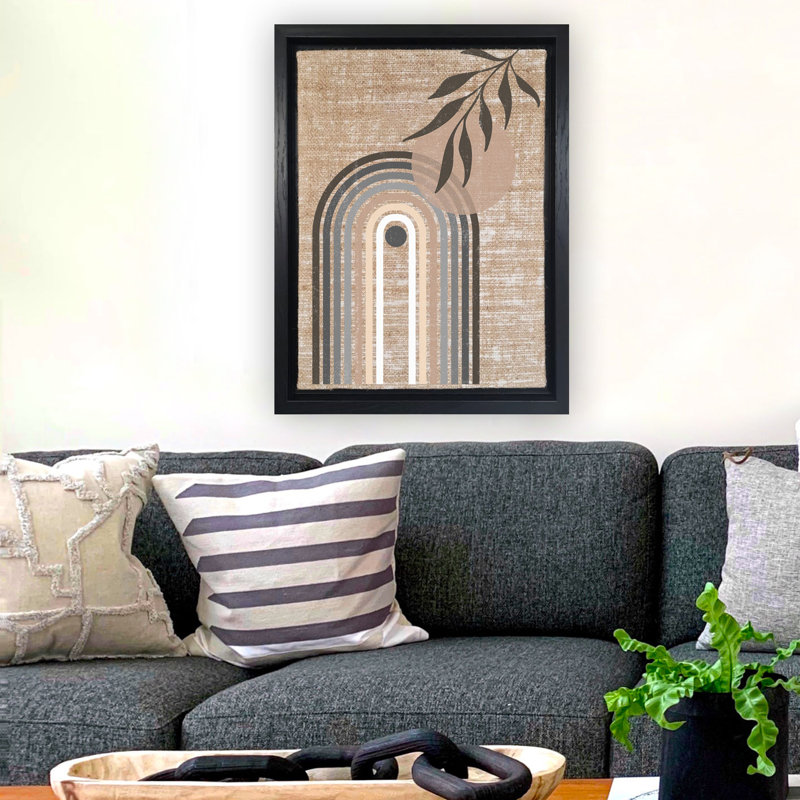 Decorative Canvas Painting, 26" H x 18.1" W, Black