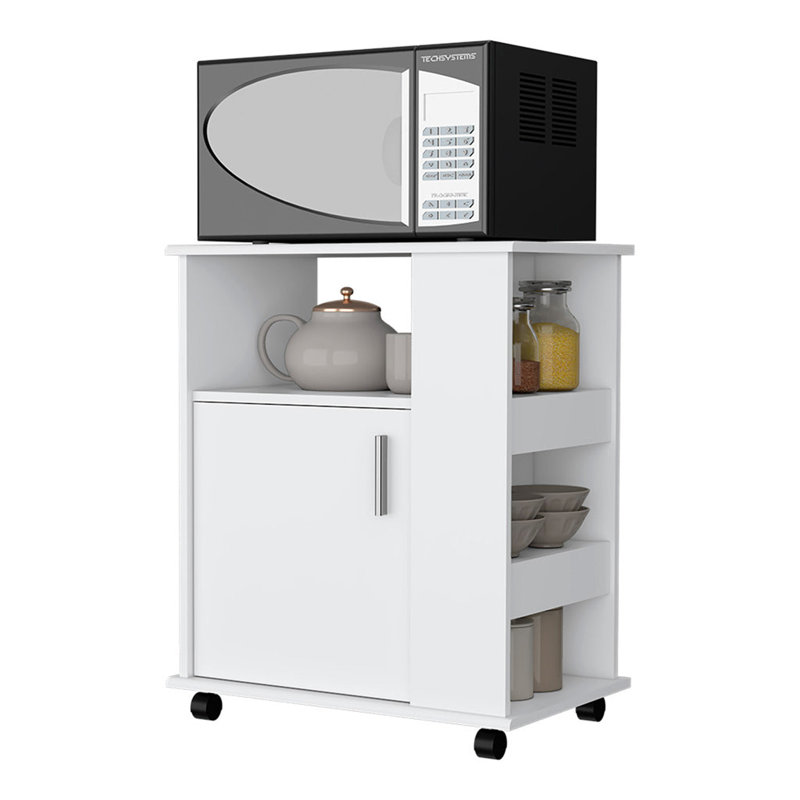 Clayton Kit Lower Microwave Cabinet, White