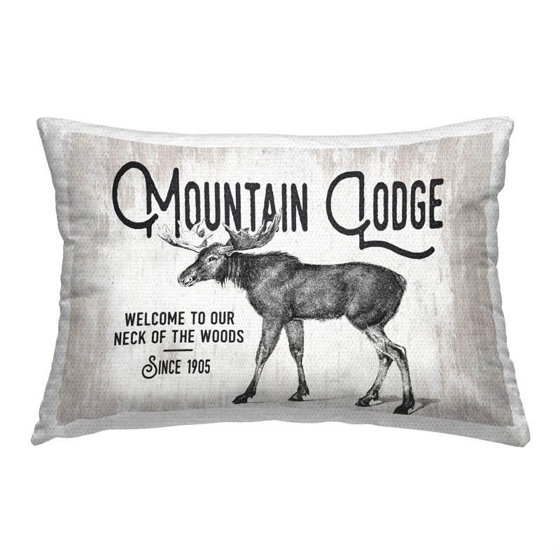 Coussin d'extérieur Mountain Lodge Moose