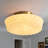Milk Glass Semi Flush Mount Ceiling Light