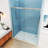 Opal Mirage MCOCOD 48" W x 76" H Double Smooth Sliding Semi-Frame Shower Door with Clear Glass-99071067