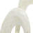 Mother of Pearl Shell Swirl Abstract Decorative Sculpture with Black Base-20525671