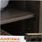 Modern rolling kitchen island cart, with spice rack, brown oak-750026676
