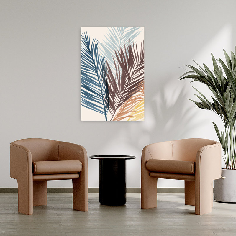 Brise hawaïenne II, art tropical élégant et minimaliste, H 36 po x l 24 po