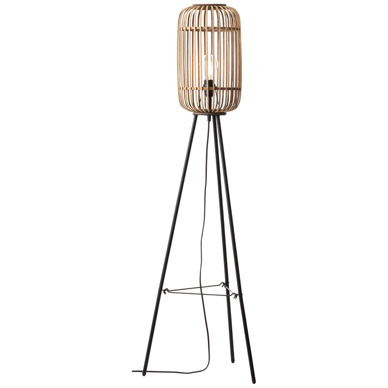 Algerine 128cm Tripod Floor Lamp, Brown