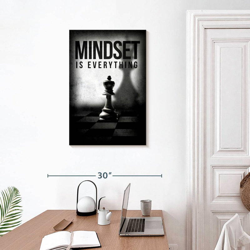 Mindset Is Everything II, 30" H x 20" W