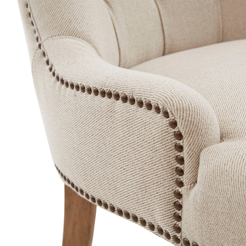 Fauteuil capitonné capitonné à boutons (fauteuil d'appoint)