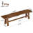 63-inch Long Solid Wood Entryway Bench, Live Edge