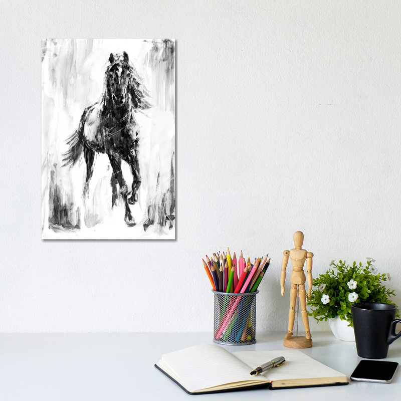 Rustic Stallion I by Ethan Harper - Wrapped Canvas Painting, 20.32 cm H x 30.48 cm W