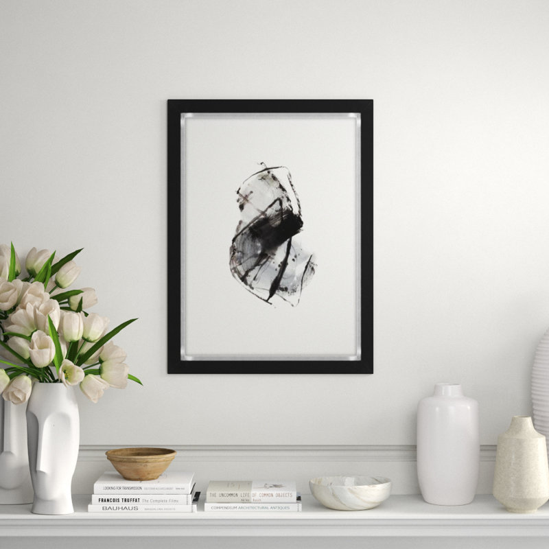 Mono Portion III Painting by FORM Design Studio, Glass Coat, 32" H x 24" W x 1.5" D