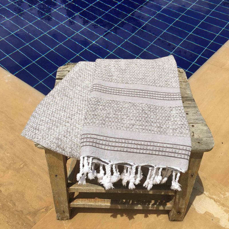 Serviette de bain 100% coton, Brun