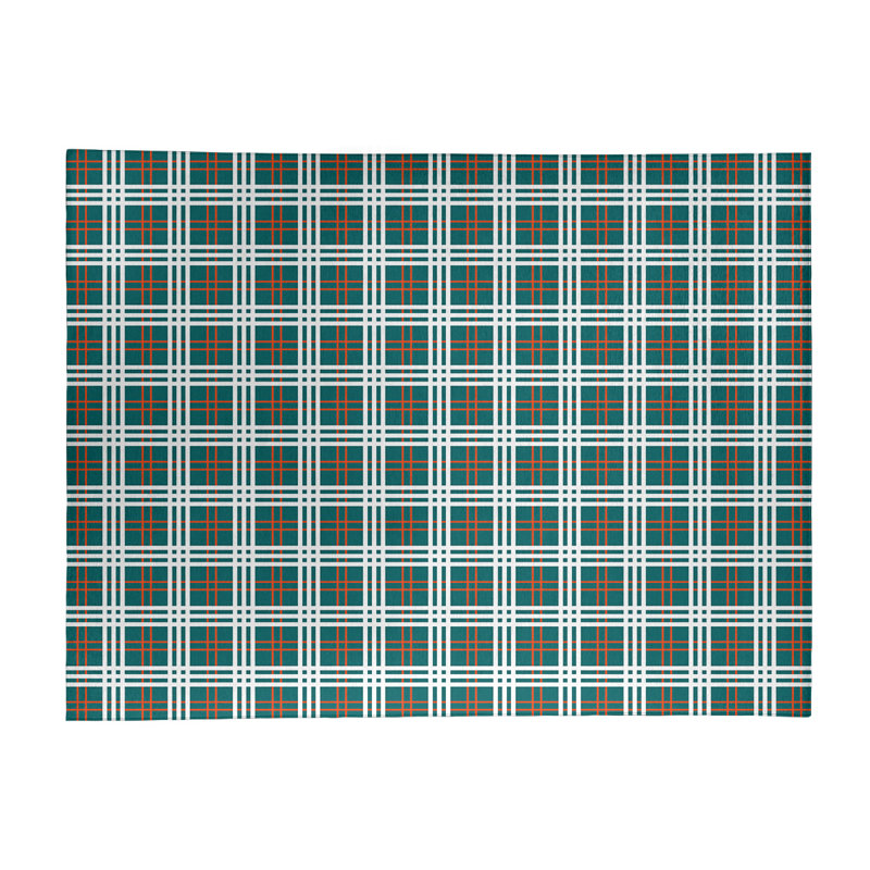 Plaid Indoor Rug, Rectangle 8' x 10'