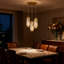 Lustre suspendu en cristal 3 lumières Modern
