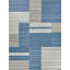 Exquisite Rugs Scandinavian Handmade Handloomed New Zealand Wool Blue/Ivory Area Rug-1608785811