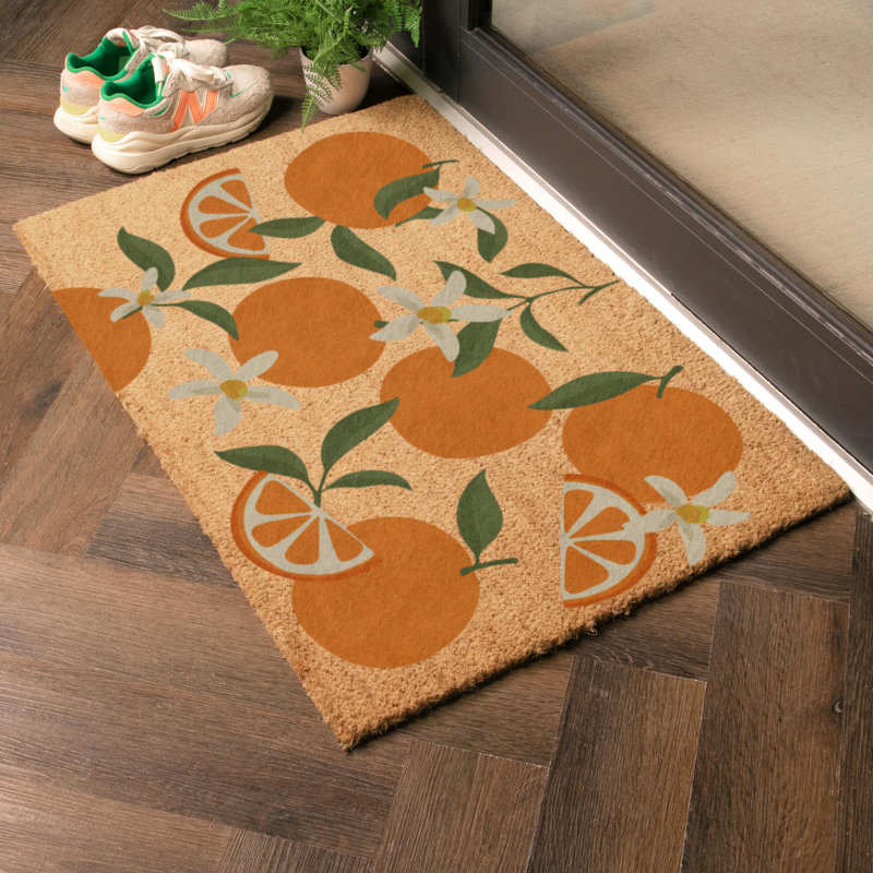 Pattern Coir Doormat, 60cm W x 90cm L