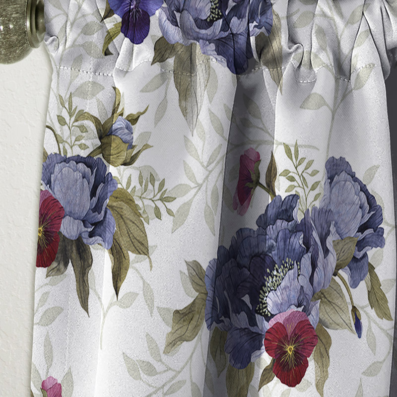 Rideau en lin / polyester, L 52 po x L 108 po
