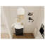 Meuble-lavabo autoportant de 23 po avec lavabo intégré et support de rangement assorti, finition châtaignier noir ou blanc brillant, fabrication en contreplaqué