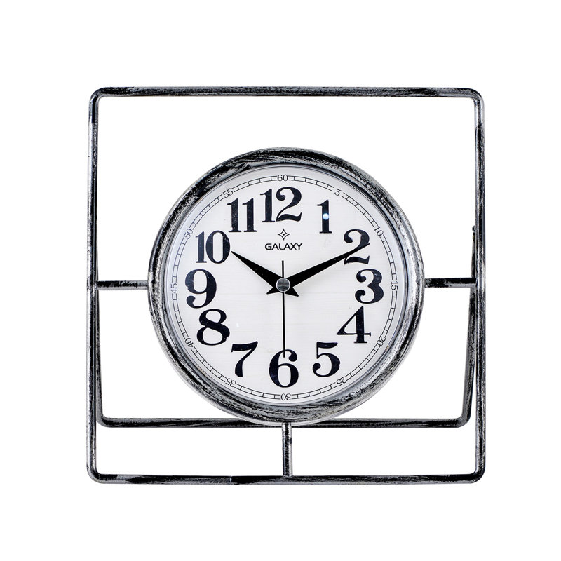 Horloge décorative, Gris