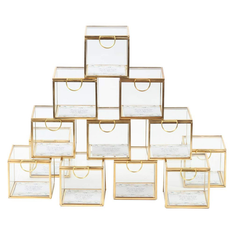 Glass Memory Box, Gold