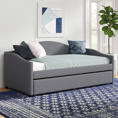 Alisha Upholstered Daybed with Trundle Bed