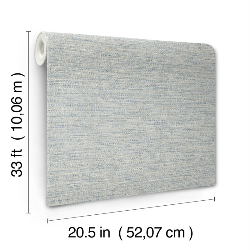 Wool Texture Wallpaper, Light Blue