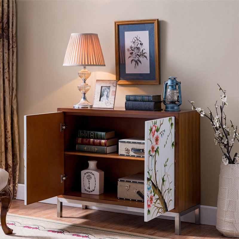 Nouvelle armoire d'appoint peinte de style chinois