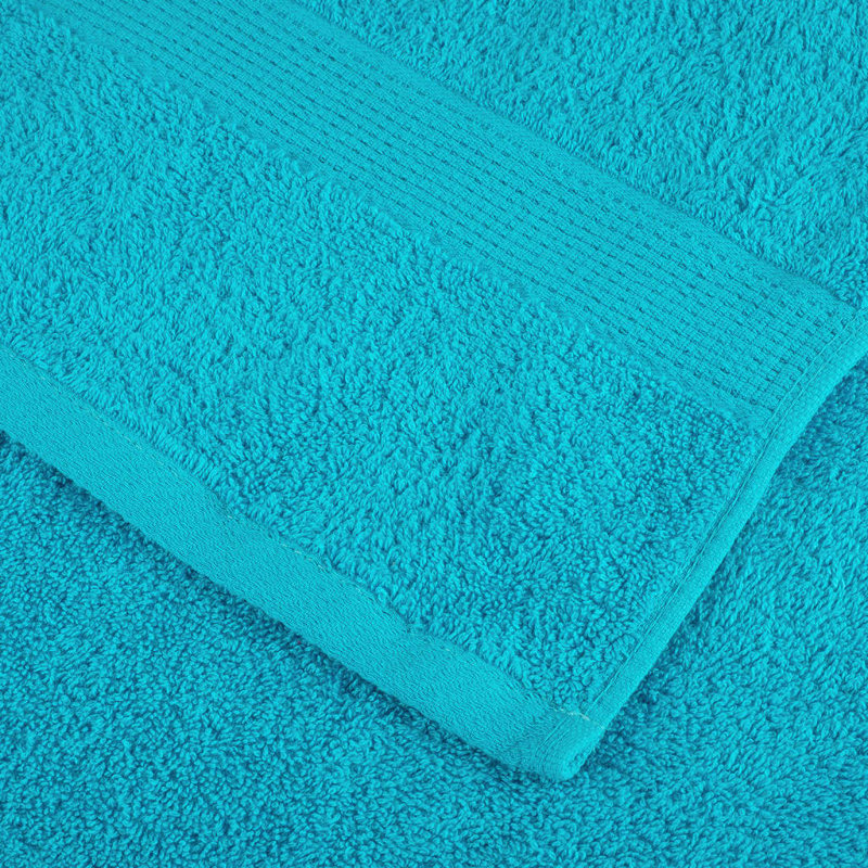 Premium Towel Set SOLUND 600 Gsm, Turquoise, 8 Piece Towel Set