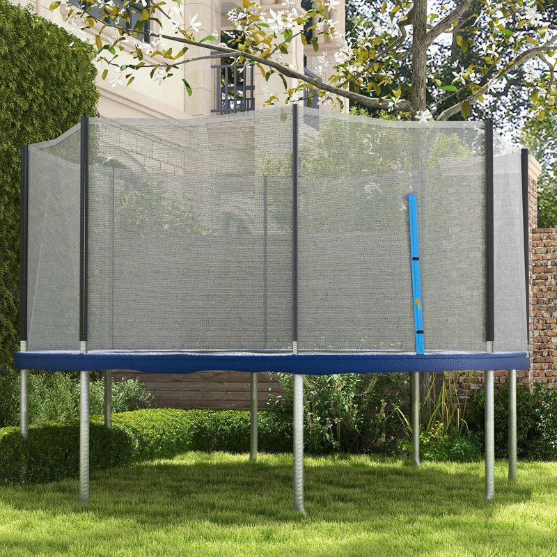 14ft Black and Blue Trampoline Safety Net Replacement