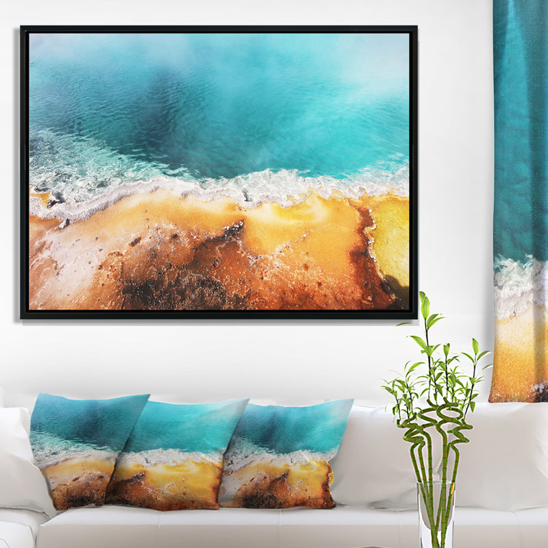 « magnifique matin gloire pool », impression, H 14 po x l 22 po x P 1 po, Toile avec cadre flottant