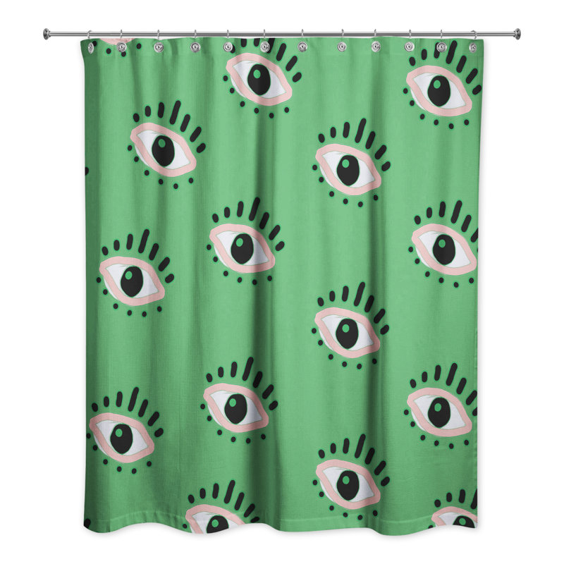 Rideau de douche Roos, Vert