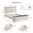 Farmhouse Queen Bed With Headboard And Storage Bench
