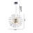 Modern 12 Light Glass Sputnik Sphere Chandelier