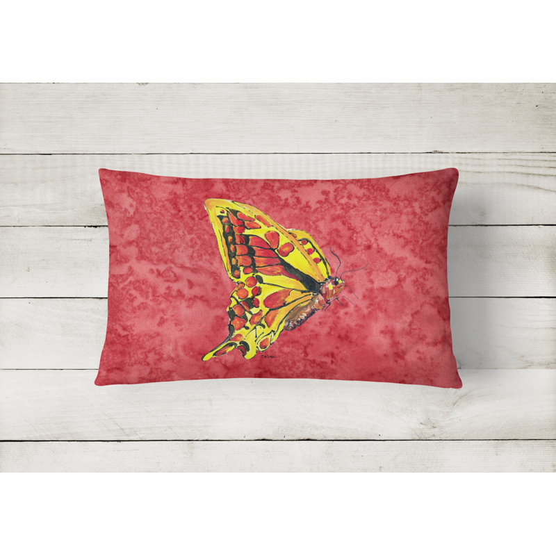 Butterfly Outdoor Reversible Throw Pillow