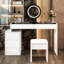 Ensemble de meuble-lavabo 47,2 "avec tabouret et miroir Clarisse