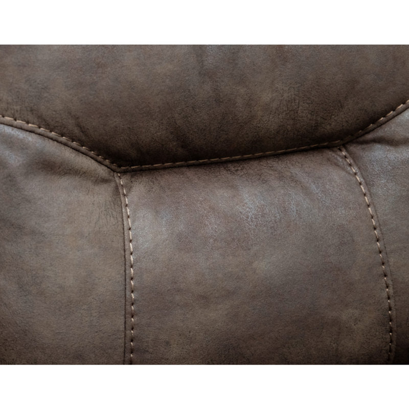 Dragone 30" Wide Recliner with Swivel, Tawny Brown